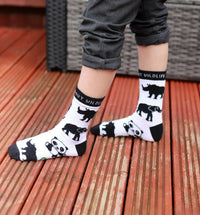 WILD ABOUT WILDLIFE ORGANIC COTTON KIDS SOCKS.