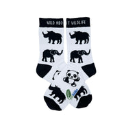 WILD ABOUT WILDLIFE ORGANIC COTTON KIDS SOCKS.