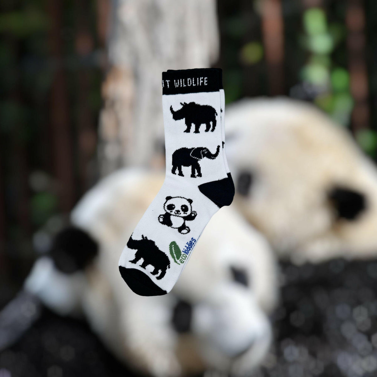 WILD ABOUT WILDLIFE ORGANIC COTTON KIDS SOCKS.