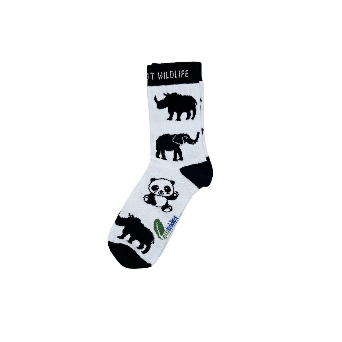 ECO ESSENTIALS ORGANIC COTTON KIDS SOCKS DUO: SCHOOL & SAFARI.