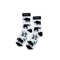 WILD ABOUT WILDLIFE ORGANIC COTTON KIDS SOCKS.