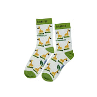 GRINNING GIRAFFE ORGANIC COTTON KIDS SOCKS.