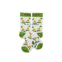 GRINNING GIRAFFE ORGANIC COTTON KIDS SOCKS.