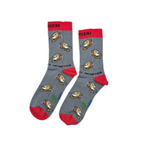 CHIRPY ROBIN ORGANIC COTTON KIDS SOCKS.