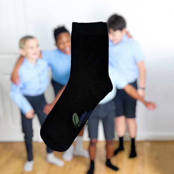 BLACK SCHOOL SOCKS - KIDS (PLAIN SOCKS).