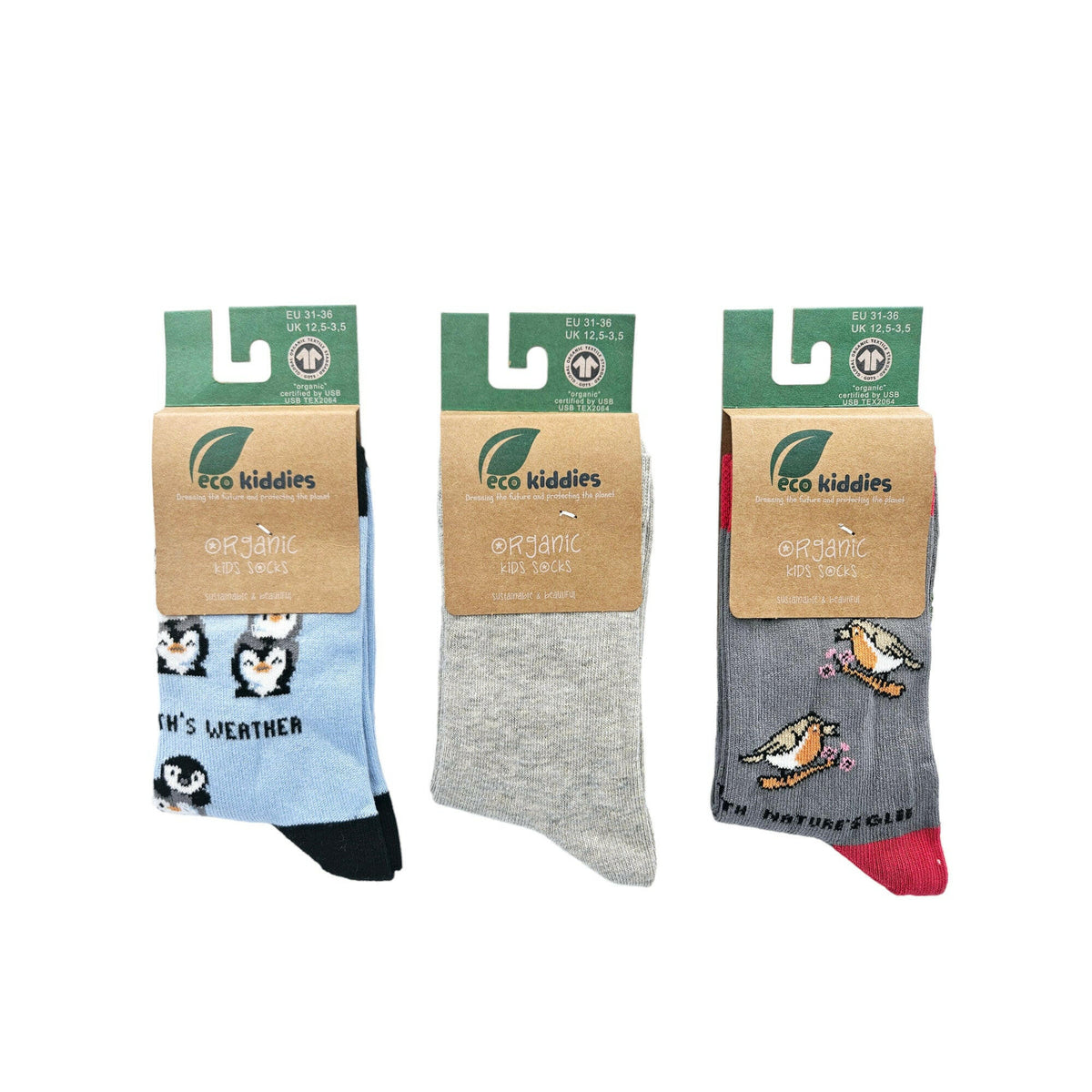 NATURE'S FRIENDS ORGANIC COTTON KIDS SOCKS BUNDLE.